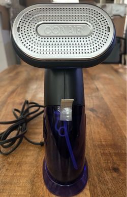 Conair Handheld 2-in-1 Turbo Extreme Garment Steamer & Iron Blue Like New