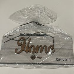 “Home” Wood Sign
