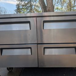 Turbo Air 48” 4 Drawer Commercial Refrigerator Prep Table – Clean – Works Great