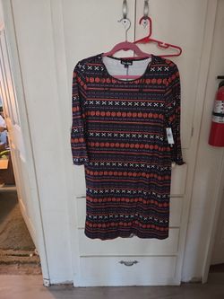 Dress Works Halloween Pumpkin Print Dress