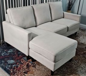Like new! 10/10, Living Spaces used only for stage shows, 2-piece sectional sofa, removable cushions, all covers are removable for washing, reversible