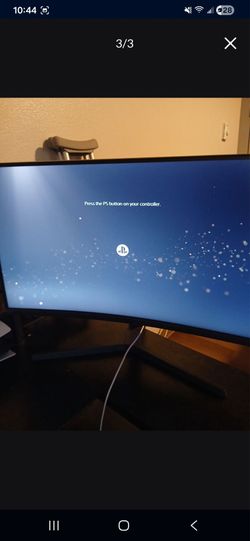 Ps5 set up / Samsung curved monitor / controller & JBL Headset