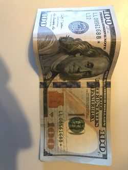 $100 star note bill