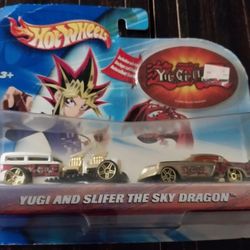 Hot Wheels Yu-Gi-Oh vs. Slifer the Sky Dragon 2-pack Mattel 2003 w/ Sticker NEW
