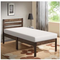 Twin Memory Foam Mattress And Metal Frame