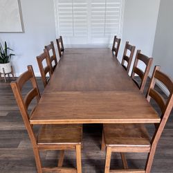 Solid Wood Dining Table & Chairs
