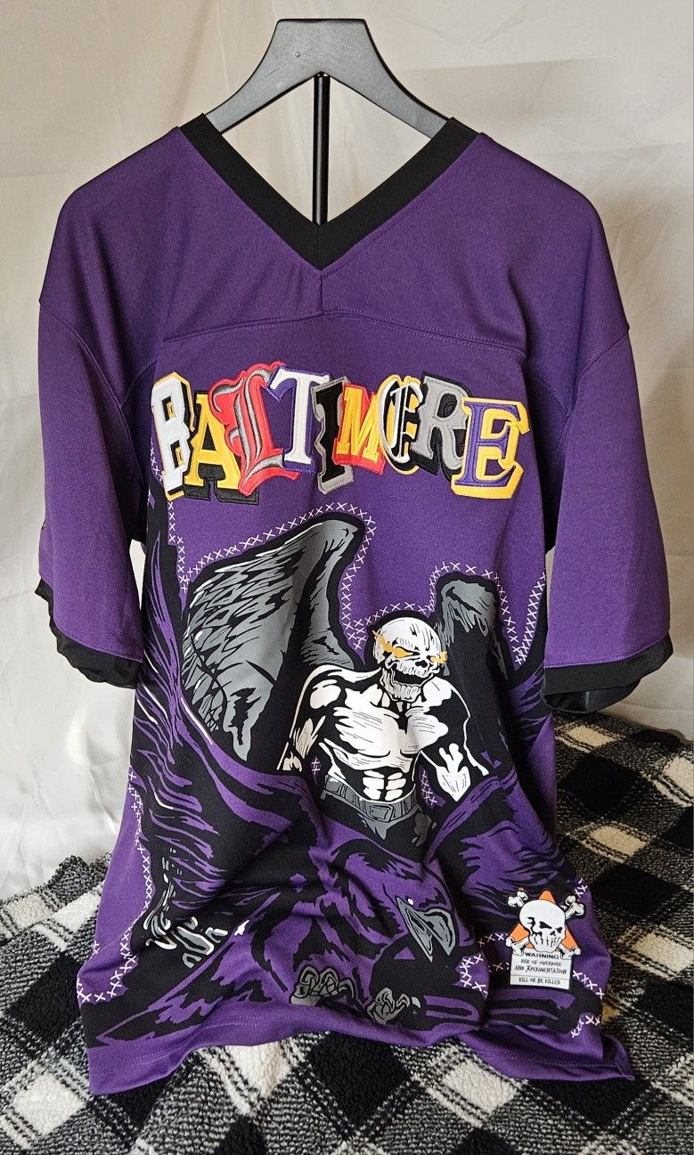 Brand X Baltimore Ravens Lamar Jackson Jersey - all embroidered high quality materials Size 3XLT