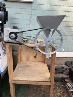 MonsterMill Grain Mill (Motorized) - Leeson Motor, Belt-Drive, Custom Stand