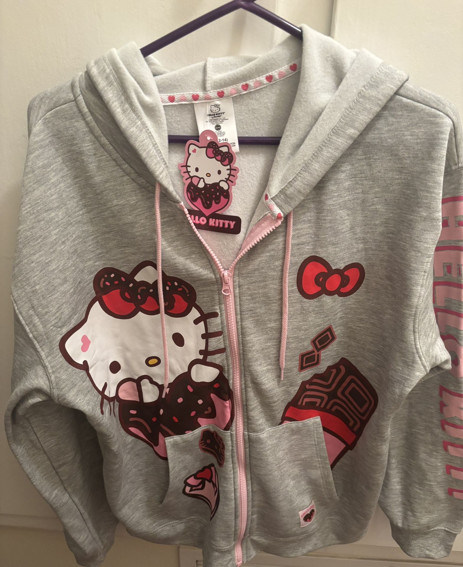 Hello Kitty Valentines Hoodie Zip up 
