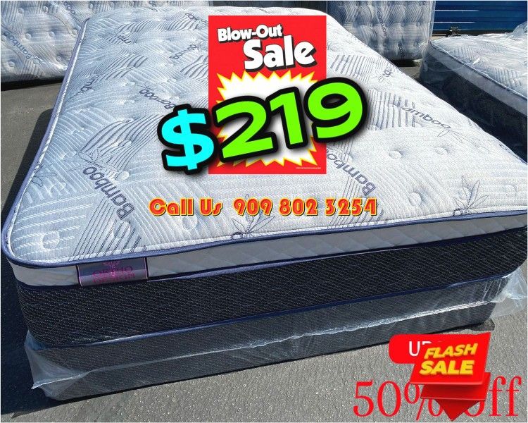 12in King Thermo Jumbo Pillow Top-Mattresses