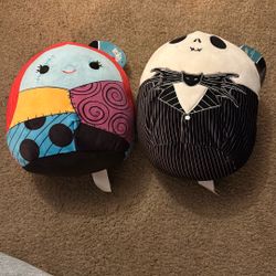 Jack Skellington and Sally Squishmallow set
