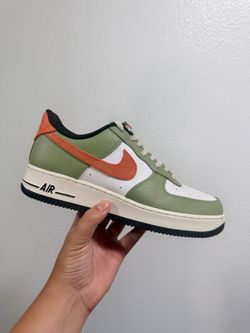 Nike af1 green and orange