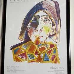 Pablo Picasso Harlequin, Galerie Ruf, 1986