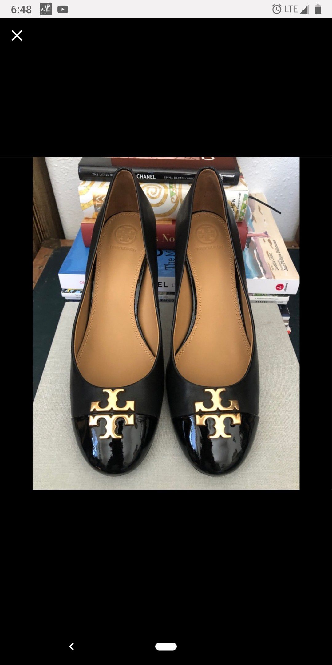 New black shoes by Tory Burch size 8.5 come with the original dust bag
