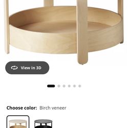 IKEA Round Coffee Table With Storage (Borgeby)