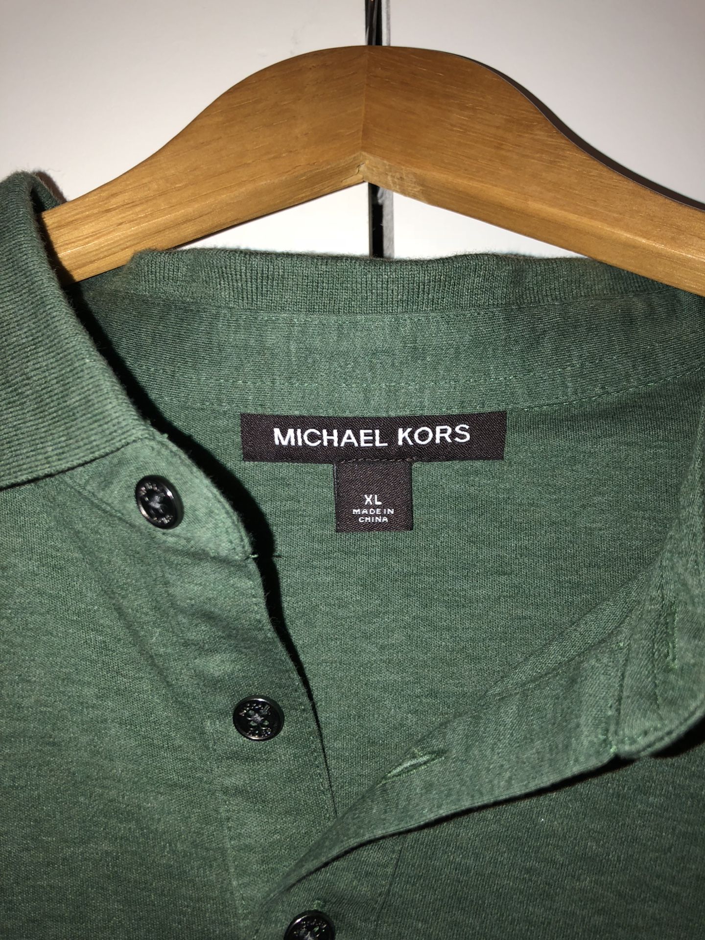 MICHEAL KORS men Green polo shirt