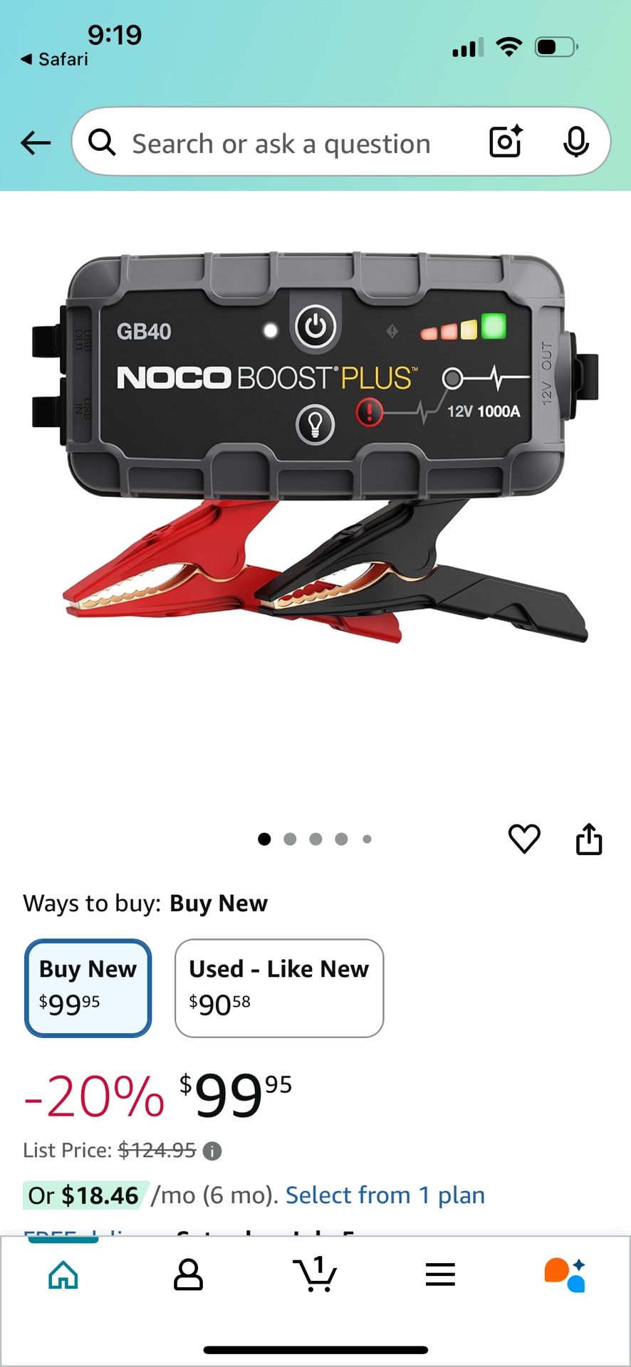 Brand New Noco Gb40
