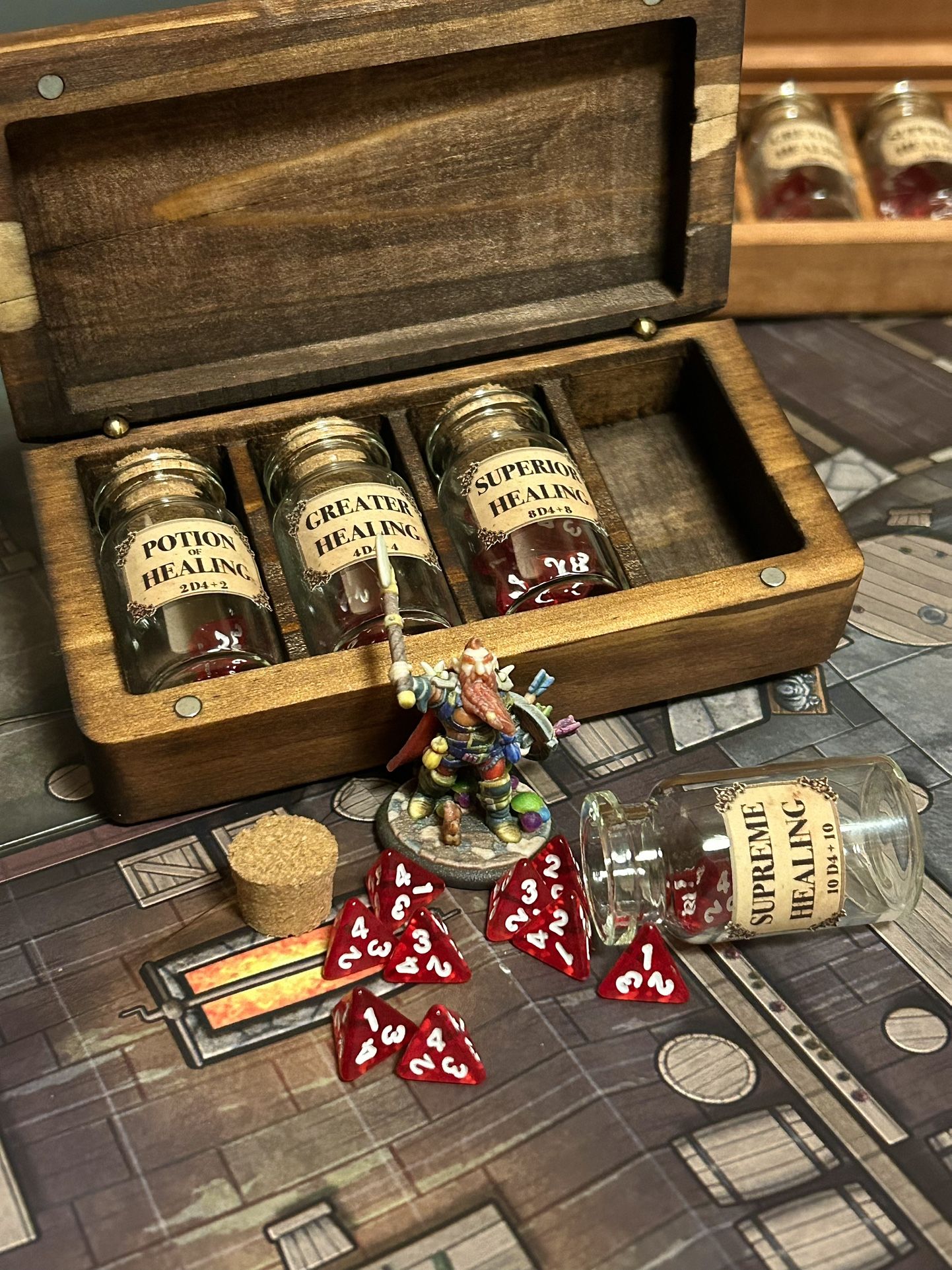 EPIC Handmade Dungeons & Dragons Miniture Health Potion Kit