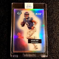 Jaxon Dart 2023 Bowman U Chrome   OLE MISS NY GIANTS NFL