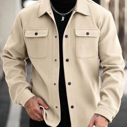 Mans Jacket New Size Xl Beige 
