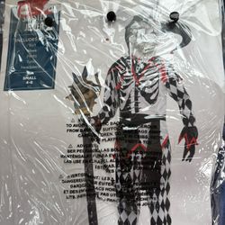 Sinister Jester Small 4-6 MISSING STAFF Halloween Costume