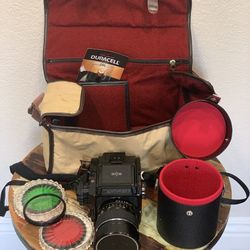 Mamiya M645 J Camera with Sekor C 45mm f/2.8 lens, 3 Tiffen Filters & 2 Cases