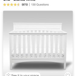 Baby Toddler 6  in 1 Convertible Crib / Bed