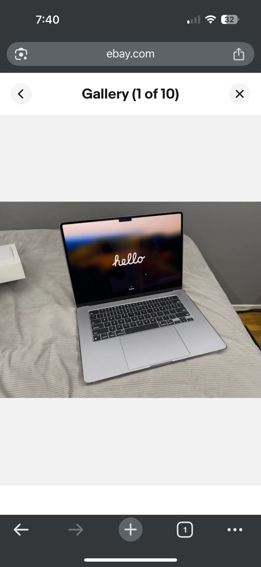 2023 MacBook Air M2 15”16GB RAM 1 TB Storage