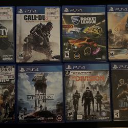 PlayStation 4 Games Lot 