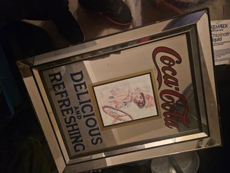 Vintage Coca-Cola mirror advertisement collectible