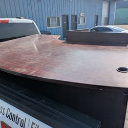 Big "L" Shape Desk - Mahogany Color