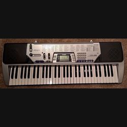Casio CTK-496 Electronic Keyboard with 61 Full-Size Keys & Singalong Capability W Stand 