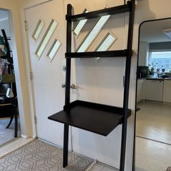 Crate & Barrel Leaning Desk Shelf