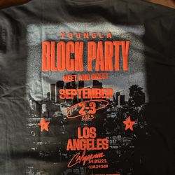 BLOCK PARTY SHIRT YOUNGLA EXCLUSIVE MEDIUM for Sale in