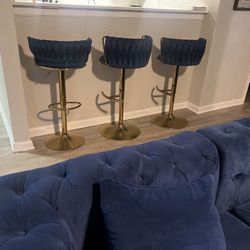 Blue Bar Stools 