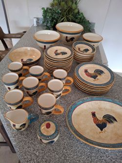 Nobel Excellence Rooster Cafe Dinnerware Set