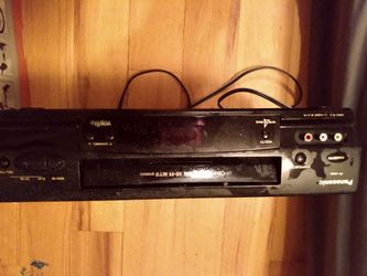 Panasonic vcr VHS black works great