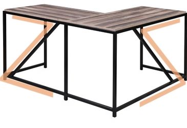 L -Shaped Computer Table -Office Table