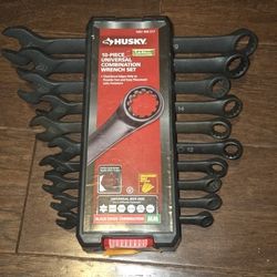 Universal Metric Combination Wrench (10-Piece)

