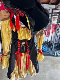 Black and Gold Pirate Costume Dress