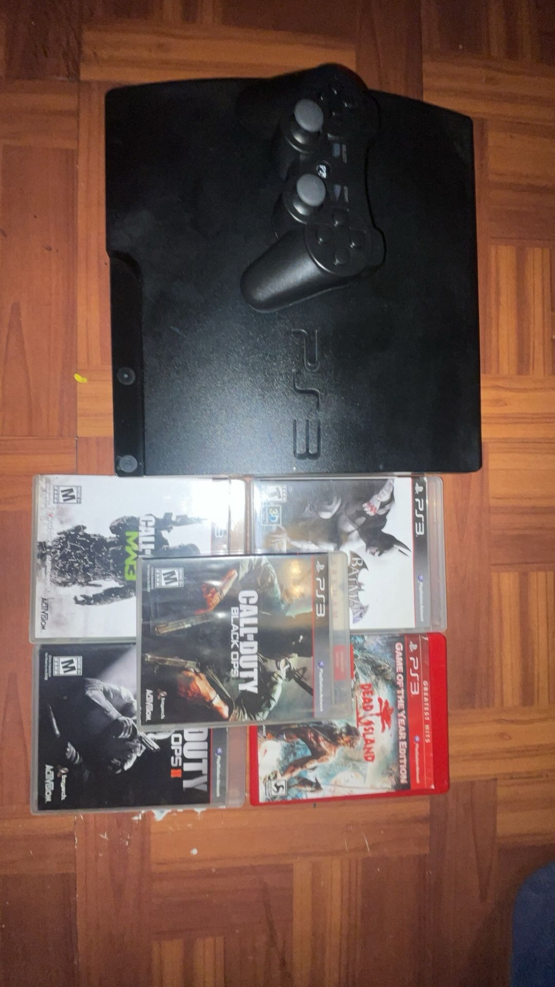 Playstation 3 console with games