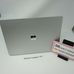 Microsoft Surface Laptop 3 15 inch Laptop - $39 Down Today