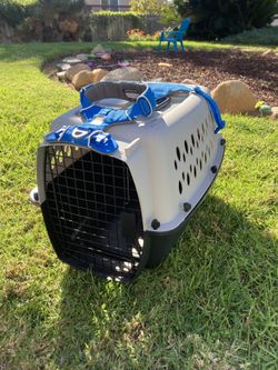 Small Dog Crate And Two Point Harness