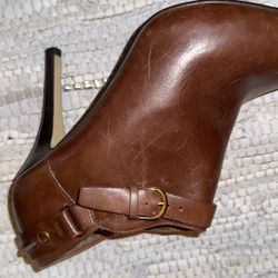 Brown Leather Half Heel. And 👞 