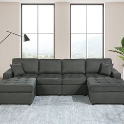 Brand New Grey Sectional Sofa 