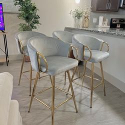 Gray /green  Beautiful Contemporary Counter Stool ($75 Per Chair) 