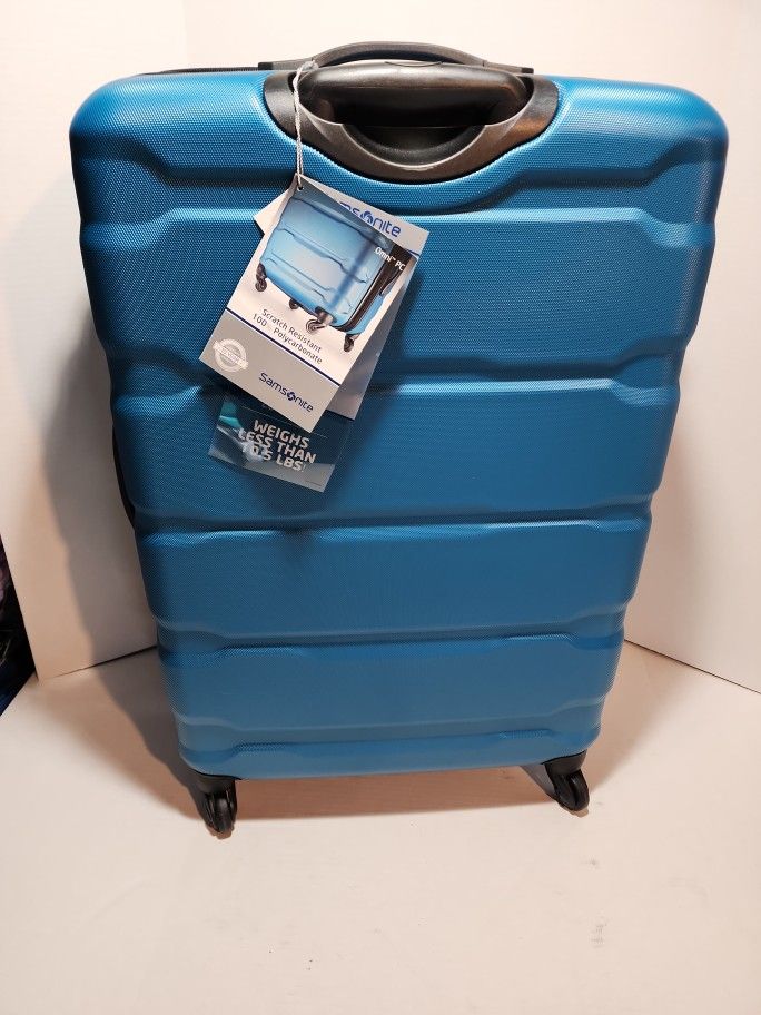 Samsonite Omni Hardside Luggage 28" Spinner - Caribbean Blue Checked Bag