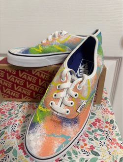 Vans Retro Multicolor Canvas Low-Top Sneaker Size 6