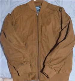 Brown suede jacket