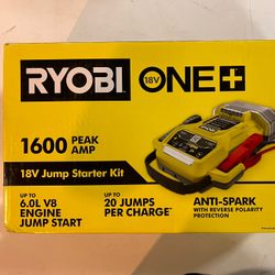 Ryobi 18v Jump Starter Kit 